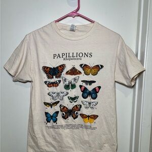 Papillio Kids Butterfly Graphic T-Shirt - Cream